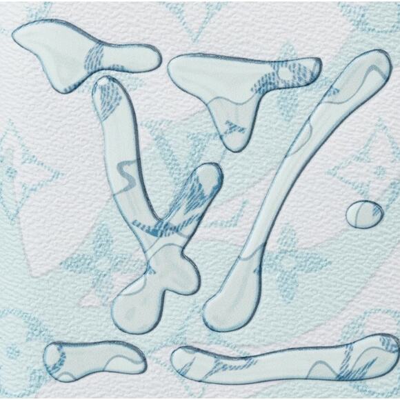 Louis Vuitton Brazza Wallet M82306 blue long wallet Aqua Garden water - Picture 5 of 6